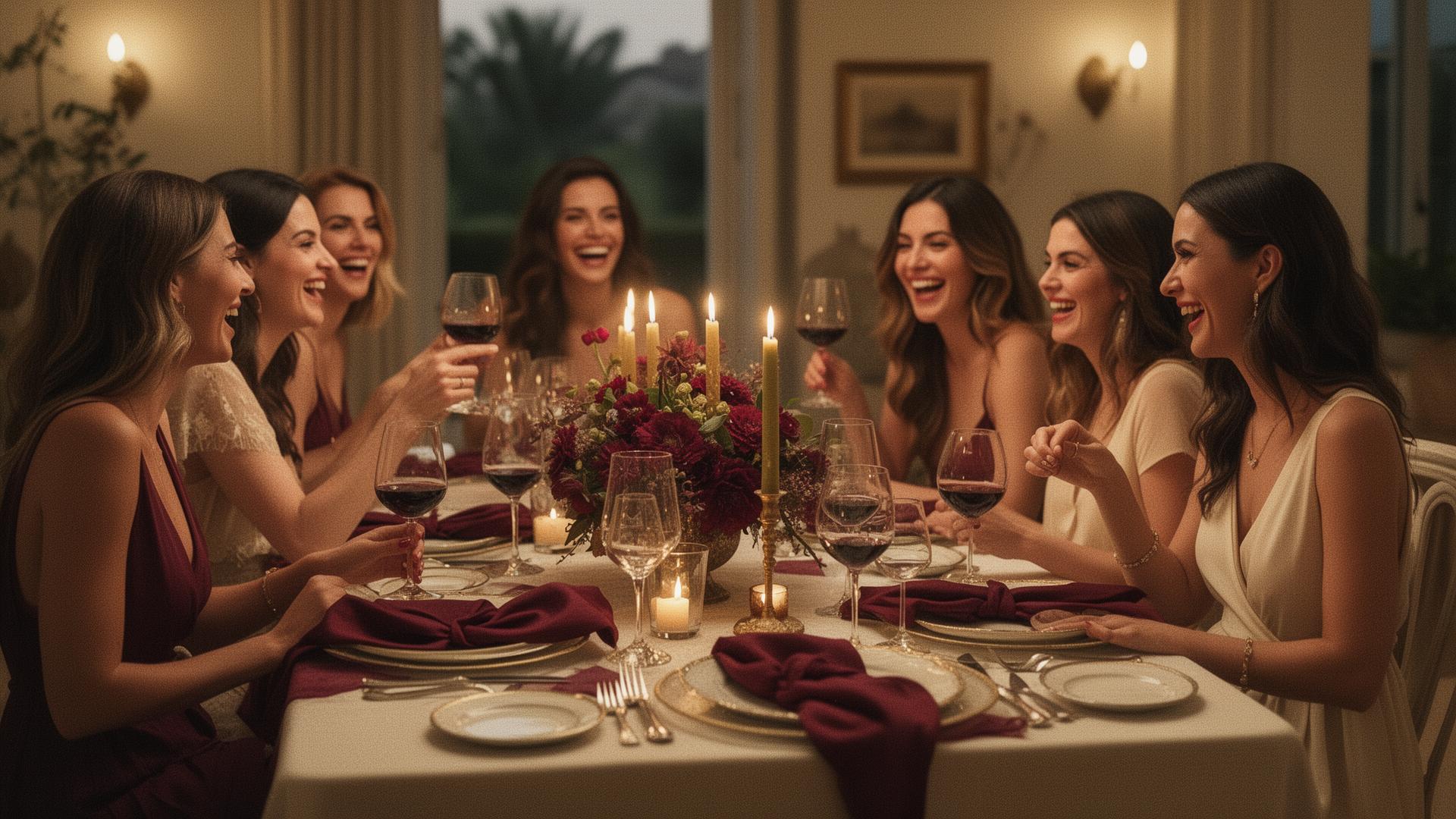 An intimate dinner at home with friends in Dubai